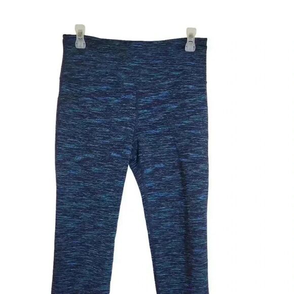 Gap Fit Women's Navy/Turquoise Poly/Spandex Fleece Lined Leggings - Picture 7 of 11